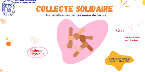 Collecte solidaire en faveur des petites mains de l'école