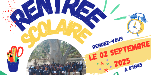 Rentrée scolaire 2025-2026 Mardi 02 septembre 2025