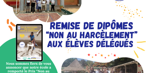 Remise des diplômes « Non au harcèlement » 